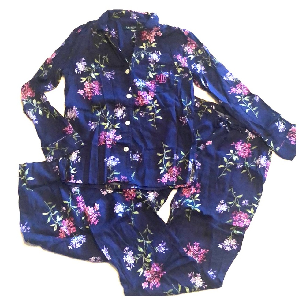 Lauren Ralph Lauren floral pajama set- XS